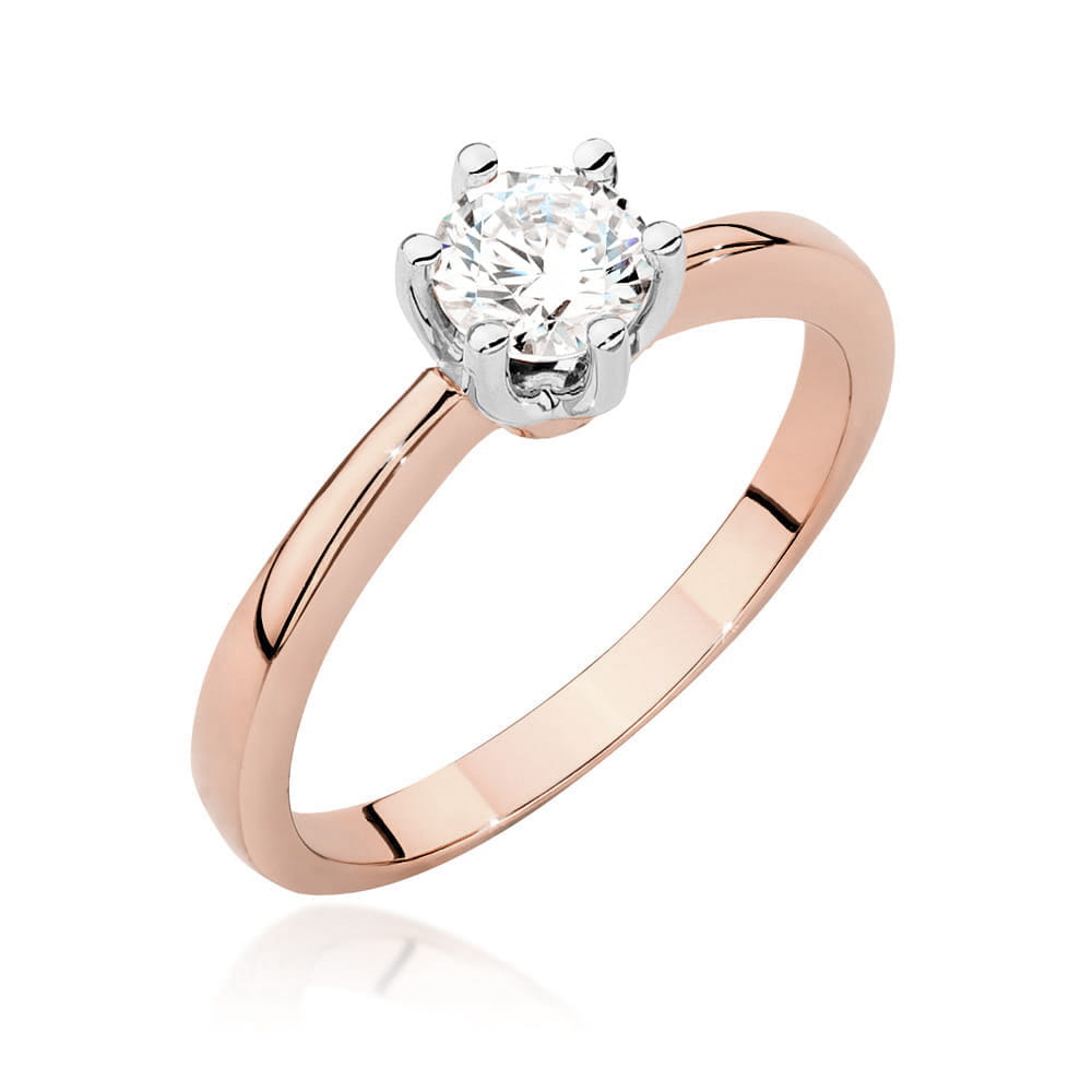 Inel Aur 14K W482 Diamant Cultivat 0.50ct