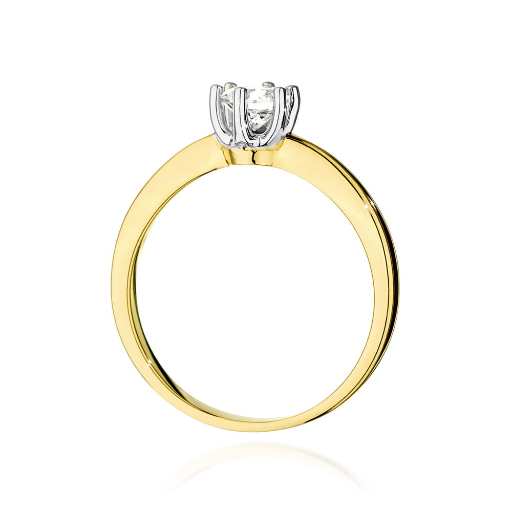 Inel Aur 14K W0482 Diamant Cultivat 0.40ct