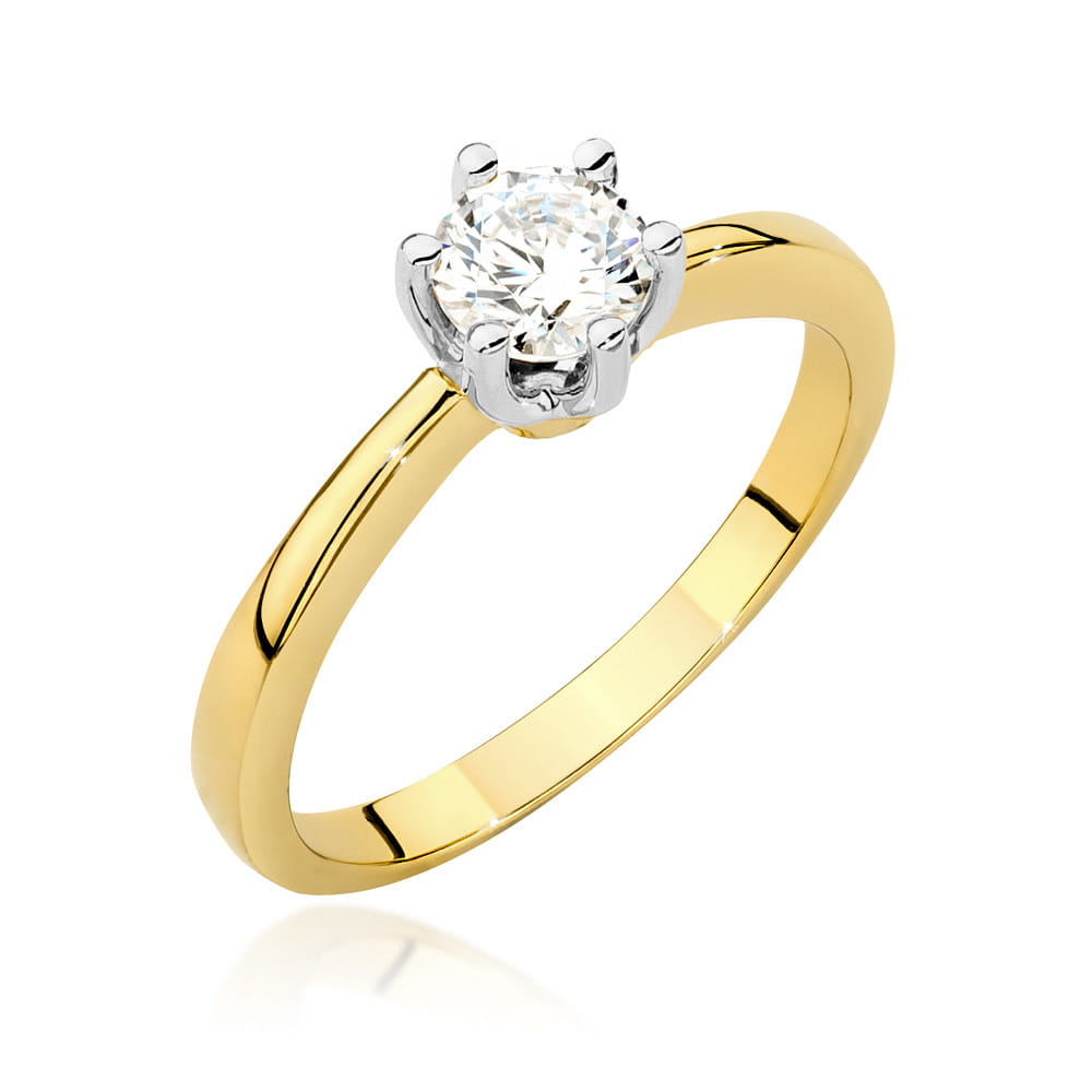 Inel Aur 14K W482 Diamant Cultivat 0.50ct
