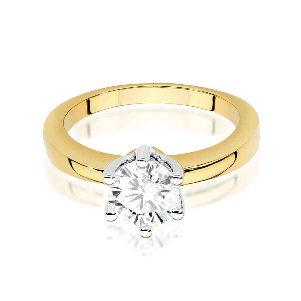 Inel Aur 14K W482 Diamant Cultivat 1.00ct