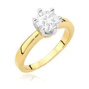 Inel Aur 9K cu Diamant Natural 1.00 ct