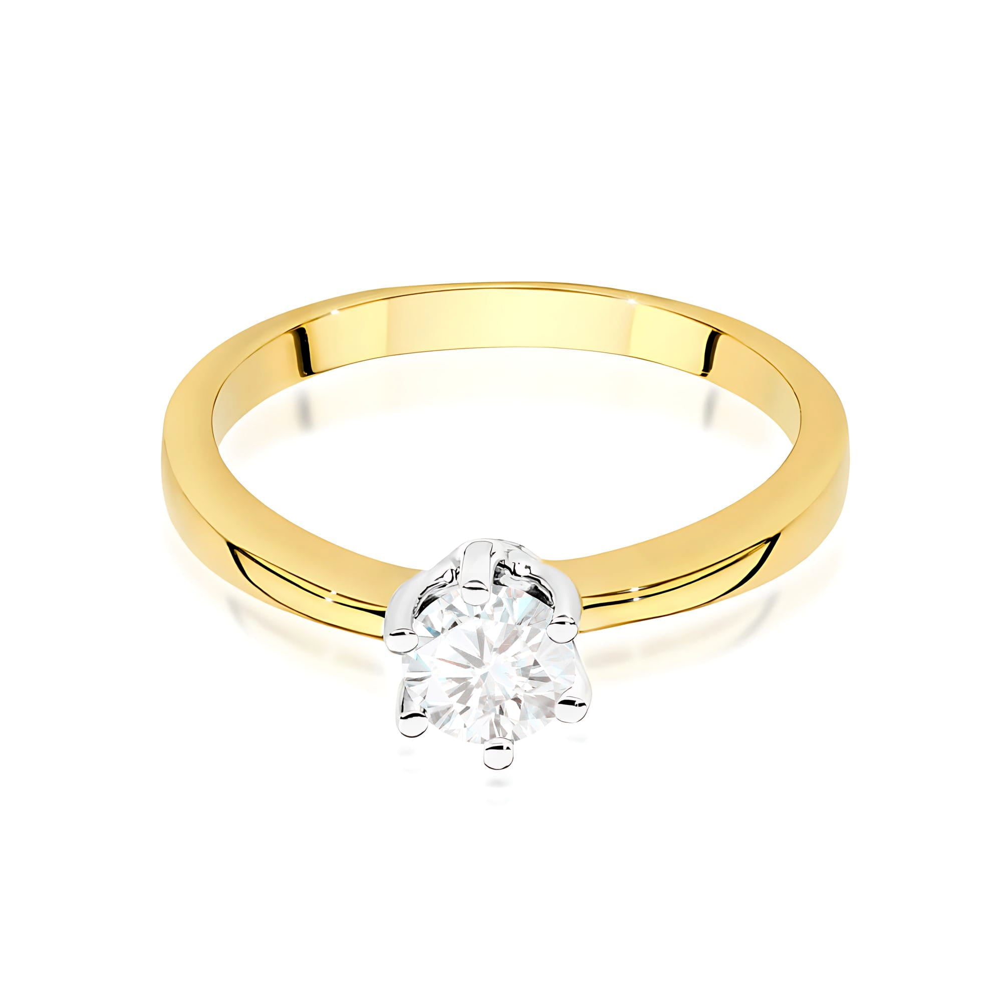 Inel Aur 9K cu Diamant de Laborator 0.40 ct
