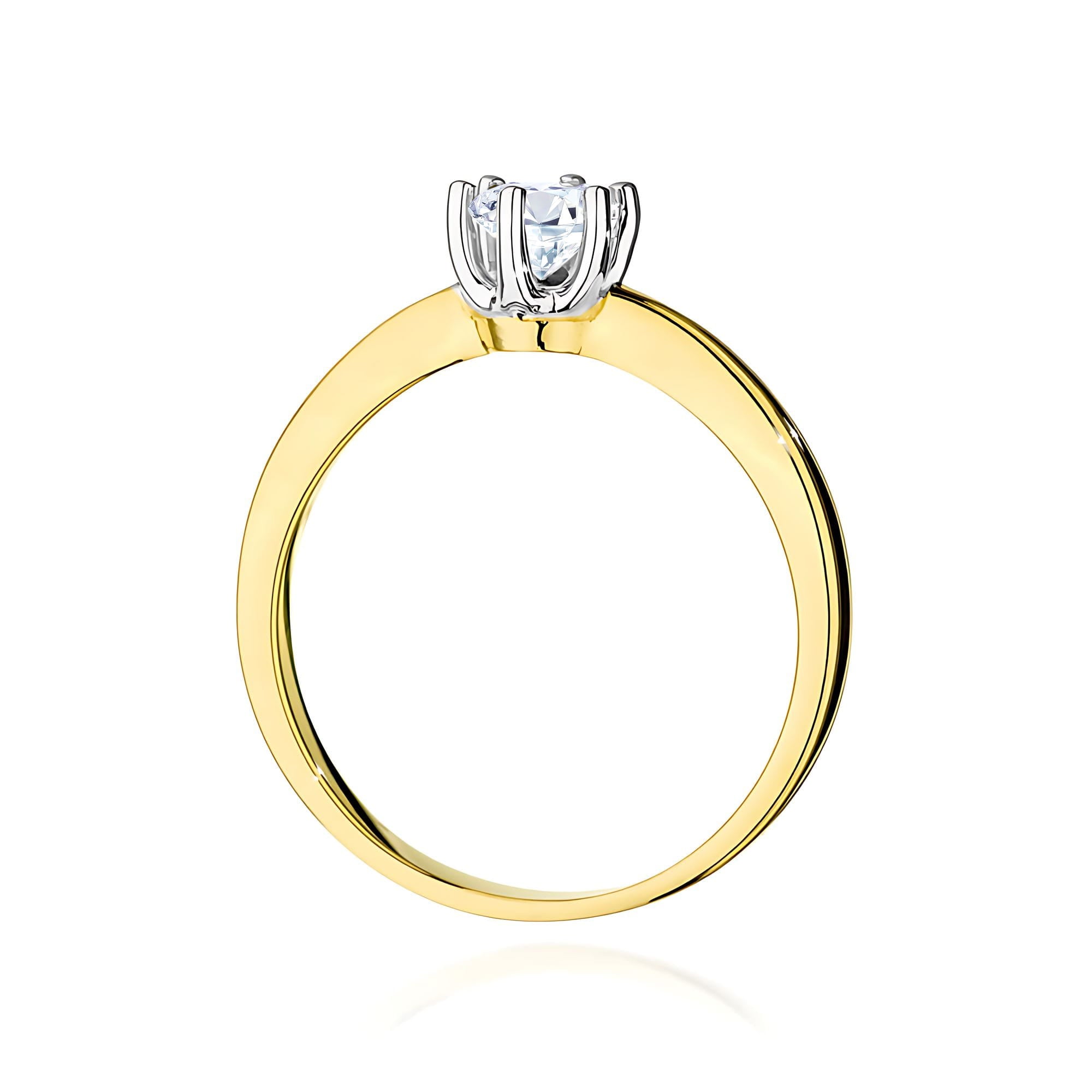 Inel Aur 9K cu Diamant de Laborator 0.40 ct