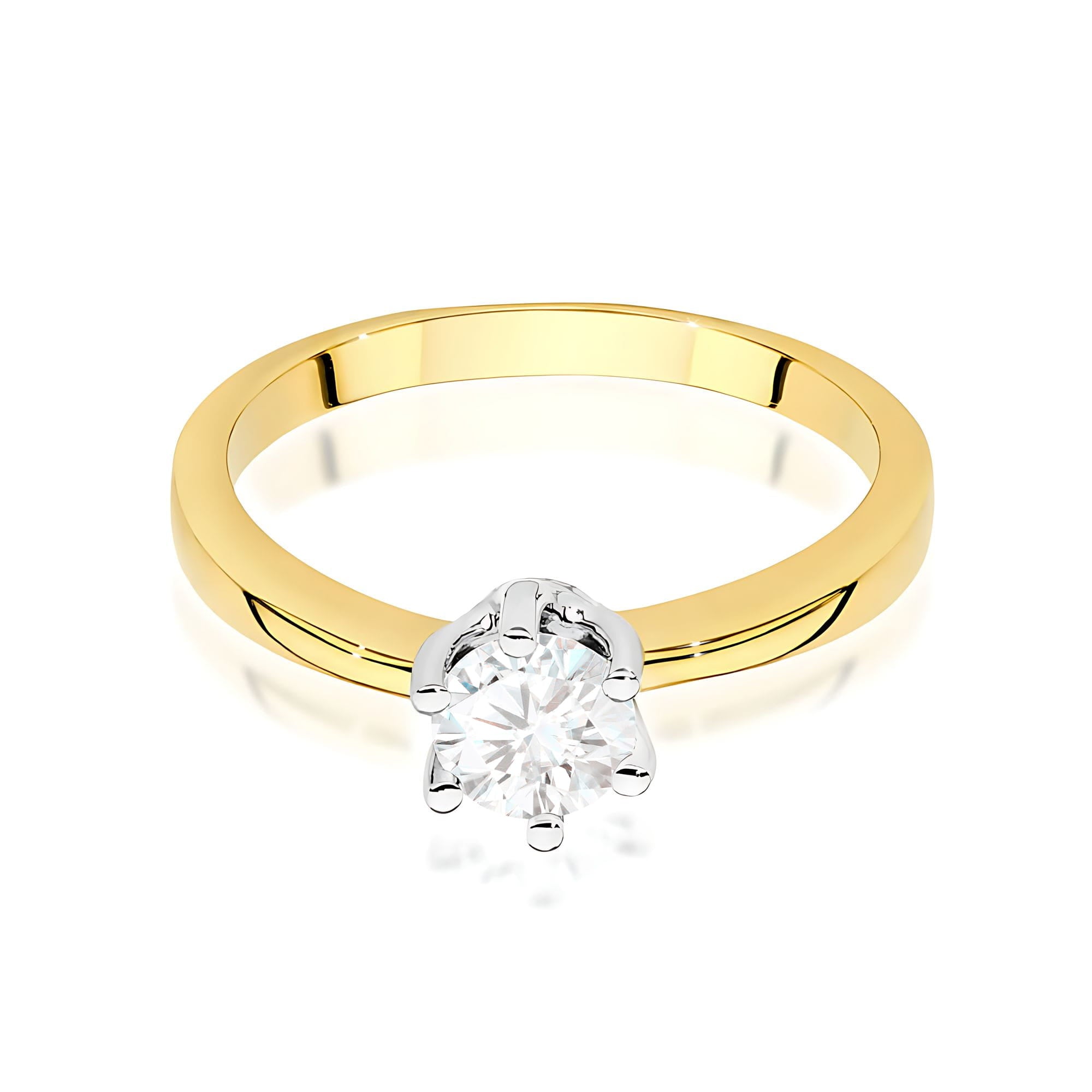 Inel Aur 9K cu Diamant de Laborator 0.50 ct