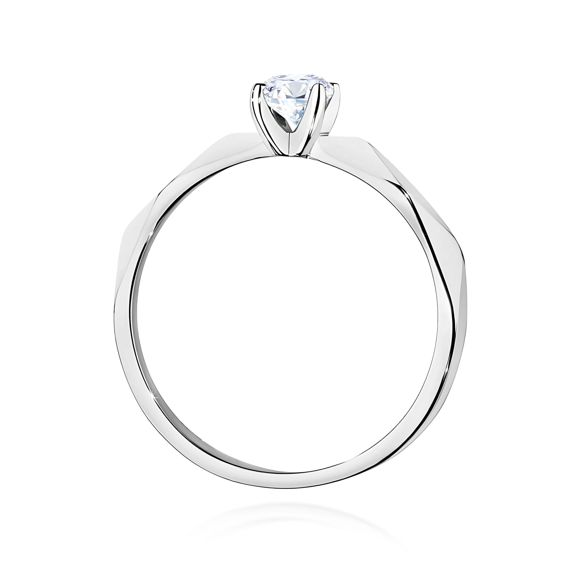 Inel Aur 14K W484 Diamant Natural 0.25ct