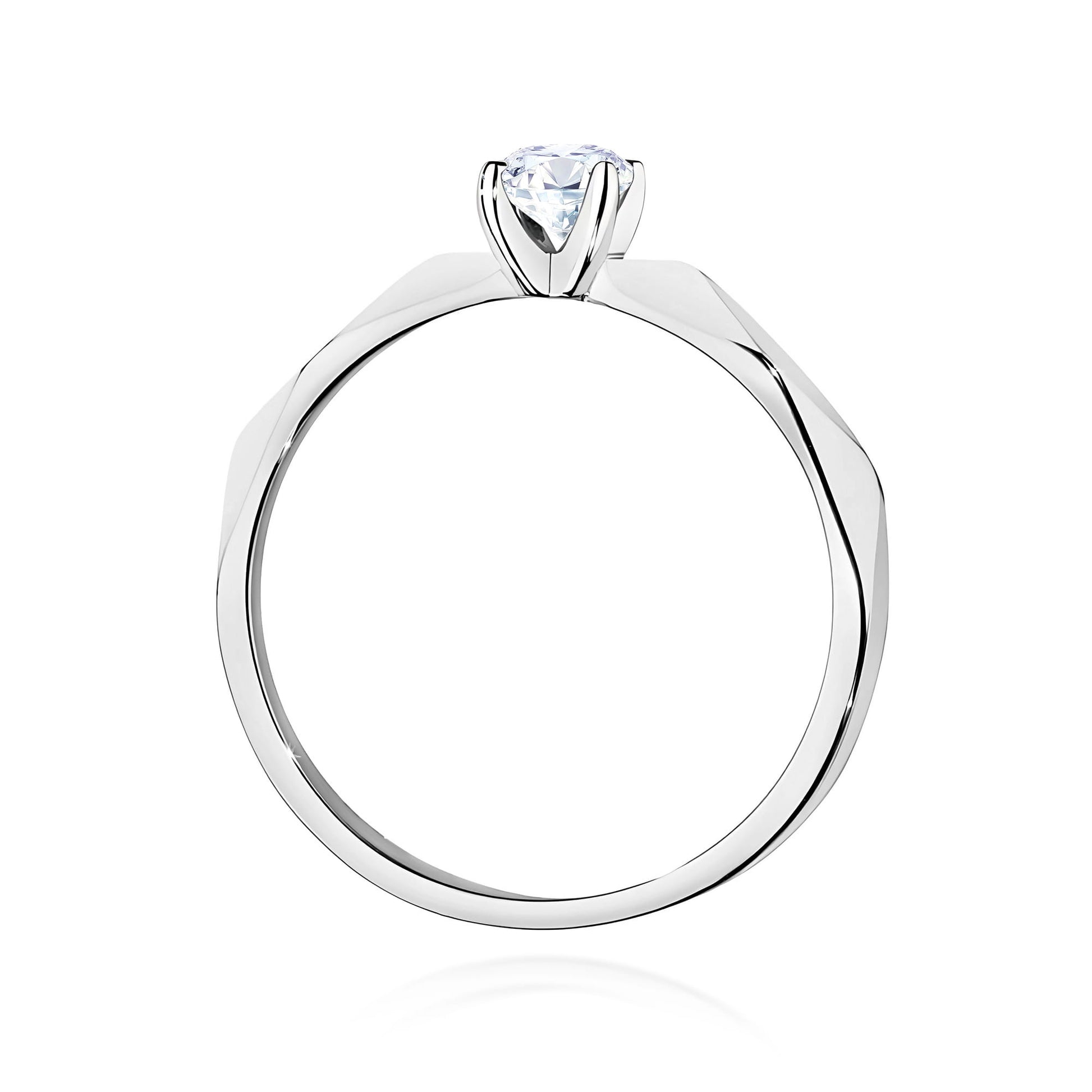 Inel Aur 9K cu Diamant Natural 0.20 ct