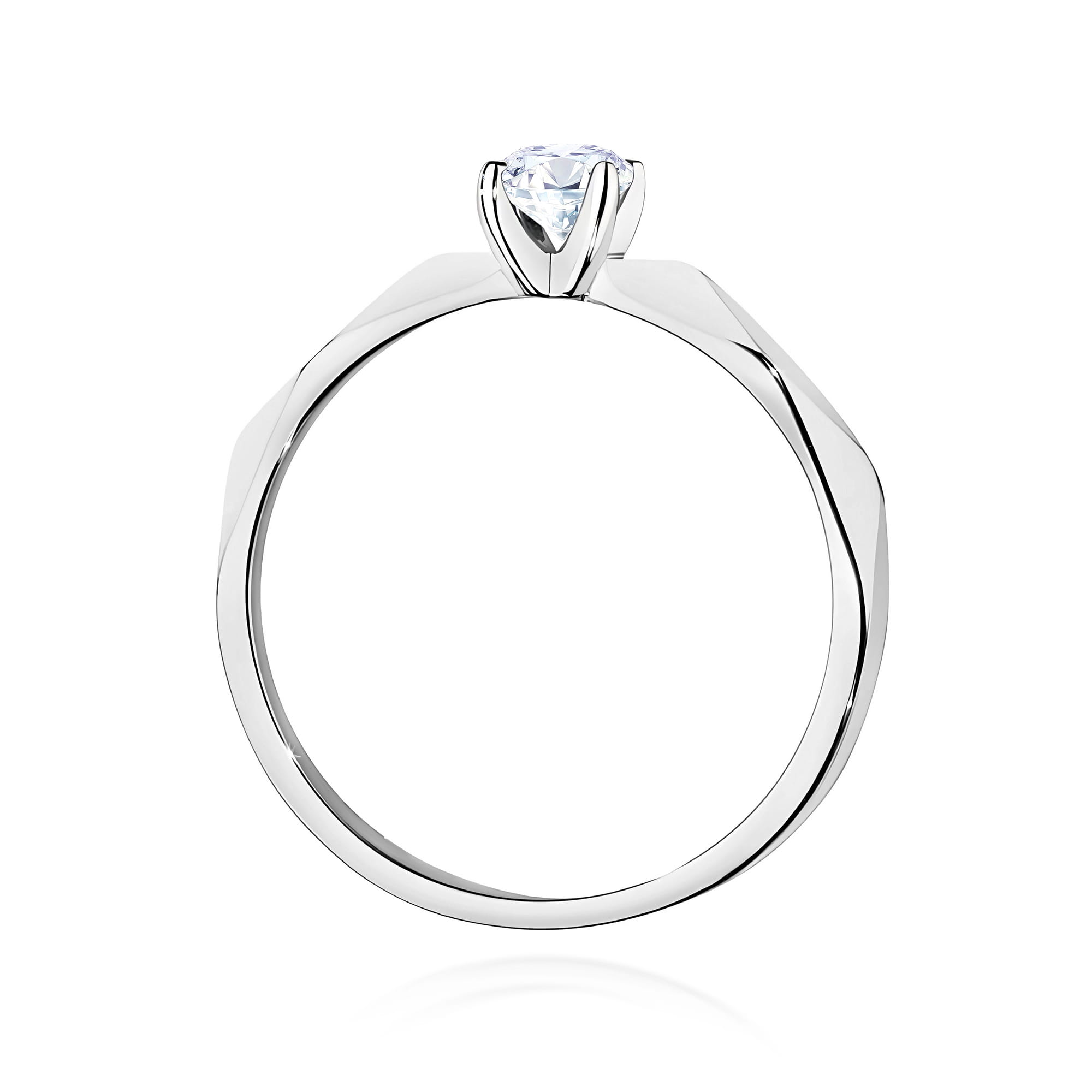 Inel Aur 9K cu Diamant Natural 0.20 ct