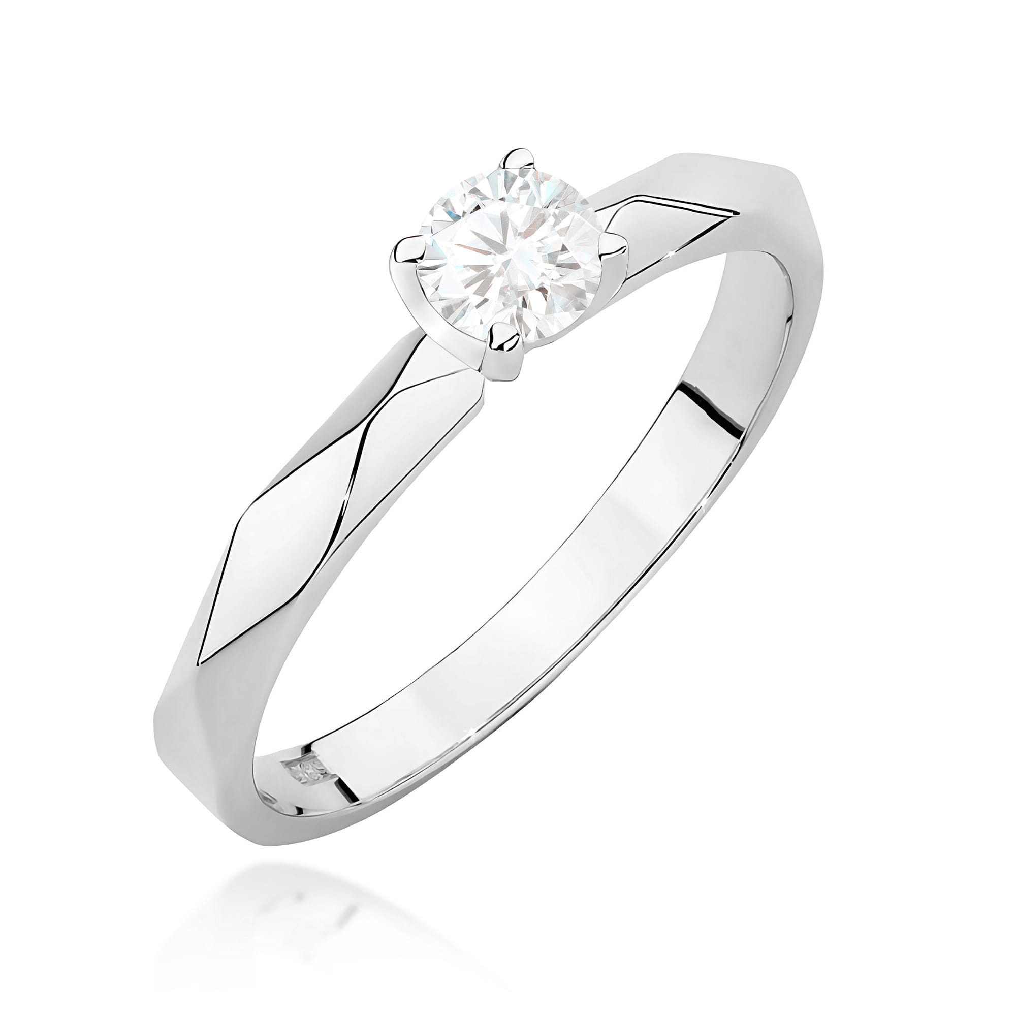 Inel Aur 9K cu Diamant Natural 0.25 ct