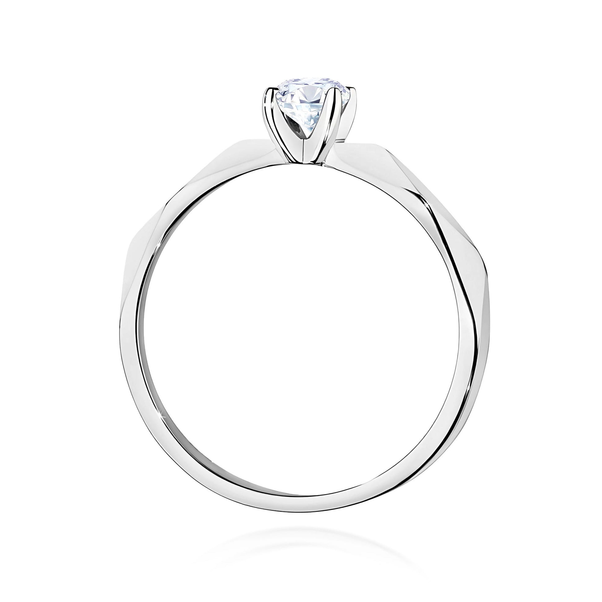 Inel Aur 9K cu Diamant Natural 0.25 ct