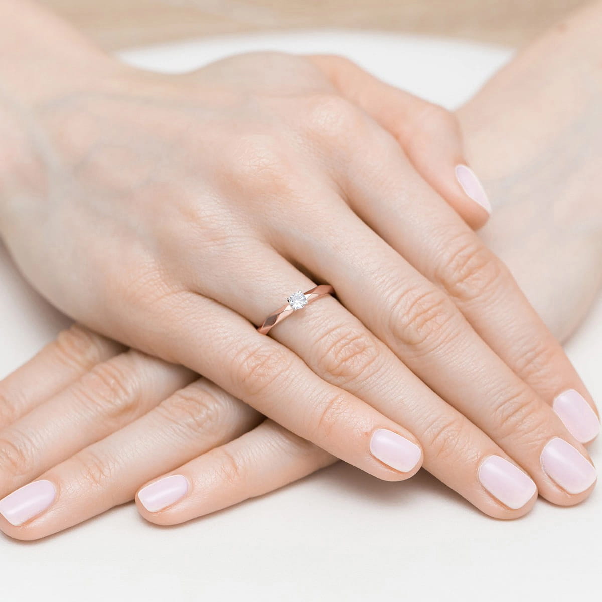 Inel Aur 14K W0484 Diamant 0.10ct