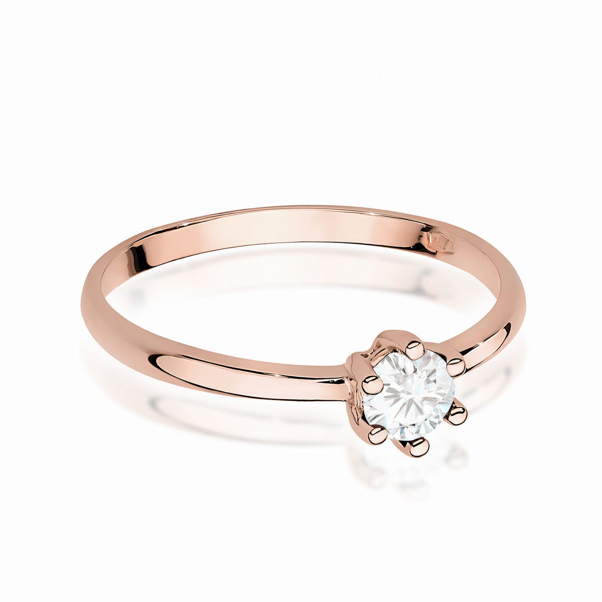Inel Aur 14K cu Diamant de Laborator 0.30 ct