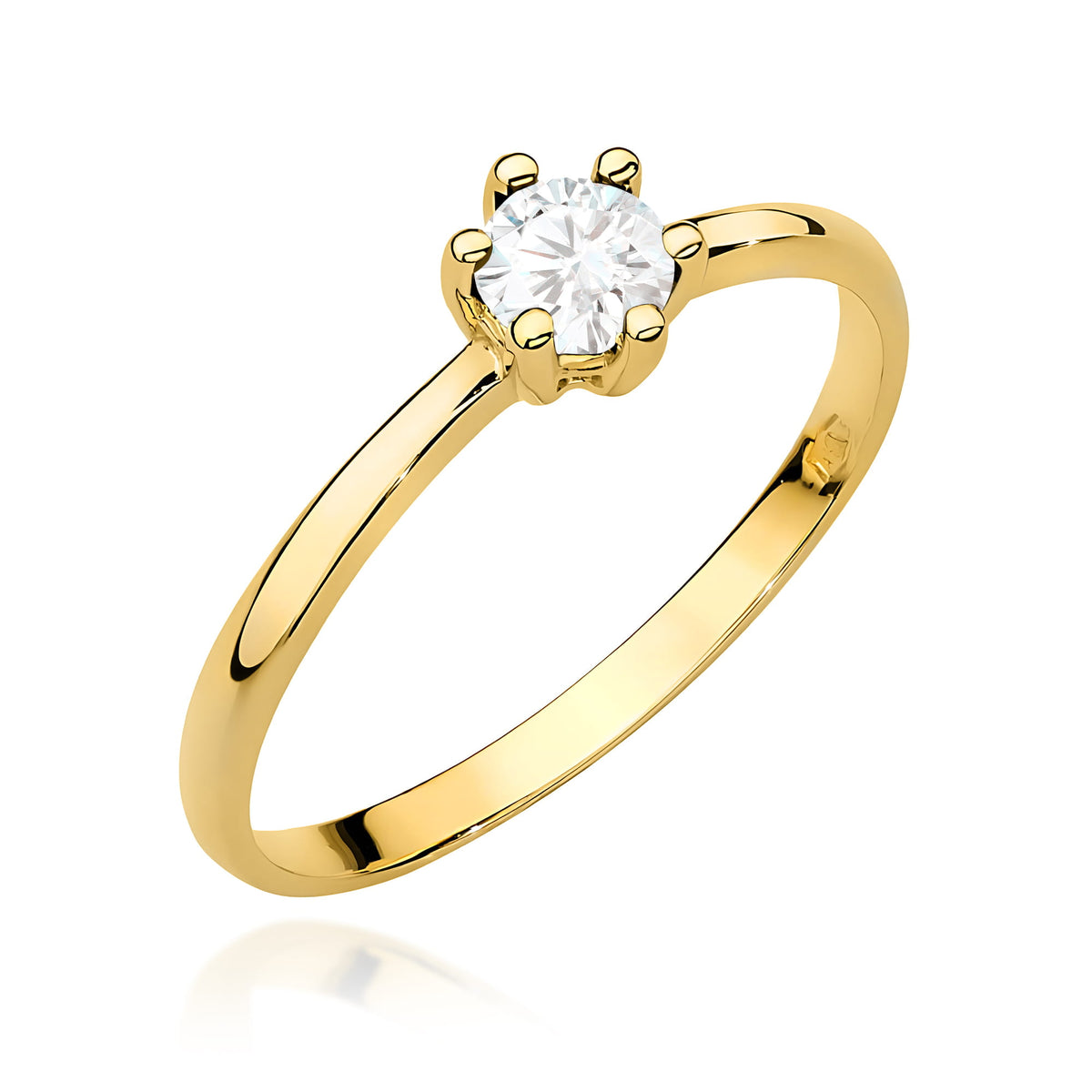 Inel Aur 9K cu Diamant de Laborator 0.30 ct