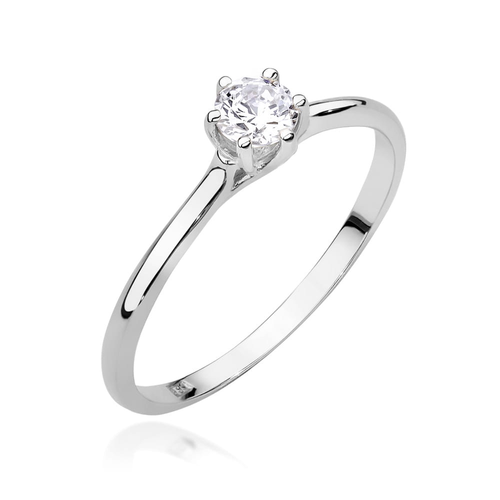 Inel Aur 9K cu Diamante Naturale 0.21 ct
