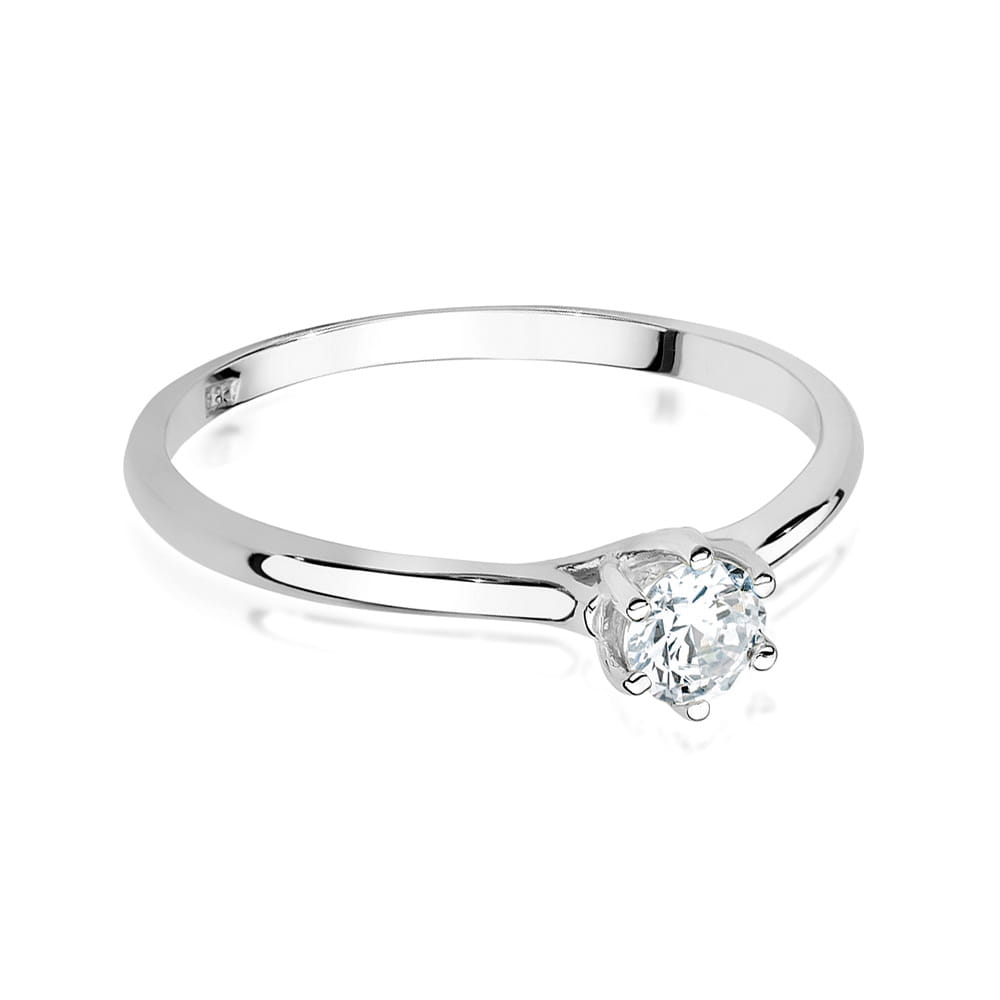 Inel Aur 9K cu Diamante Naturale 0.21 ct