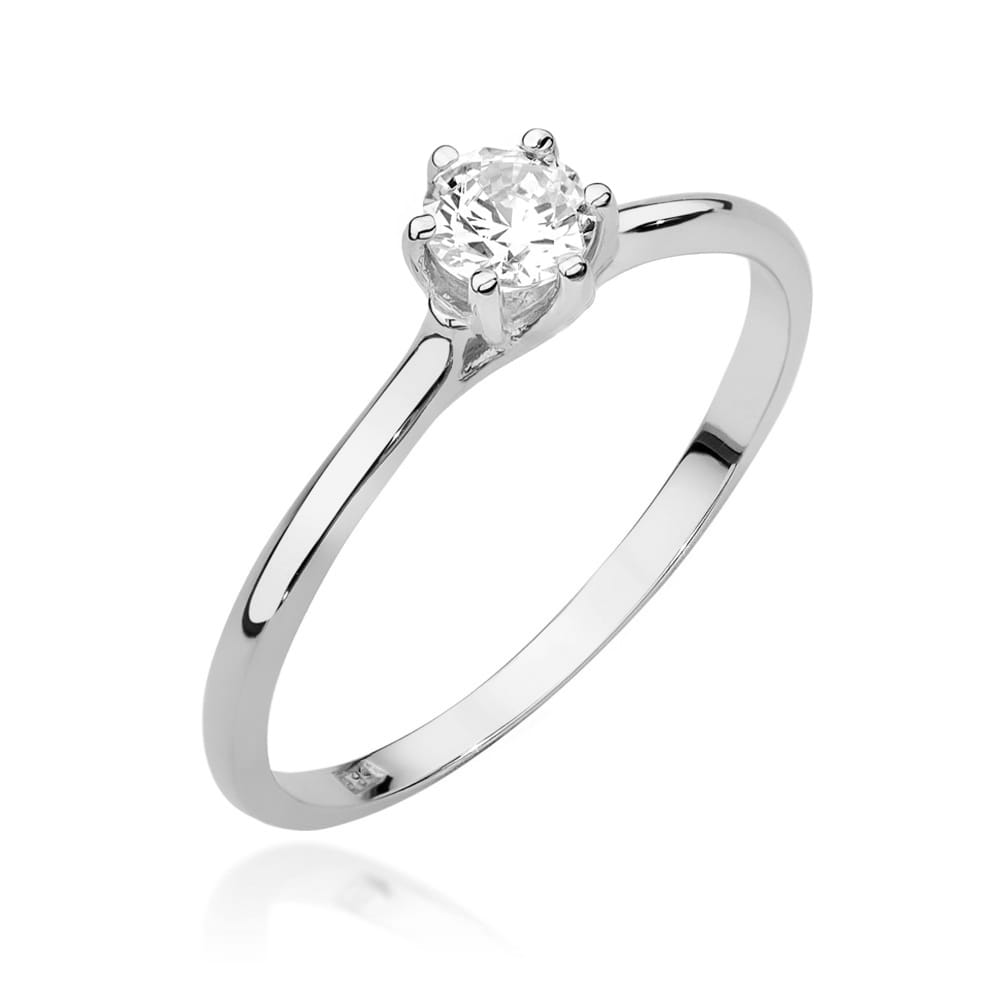 Inel Aur 9K cu Diamante de Laborator 0.21 ct