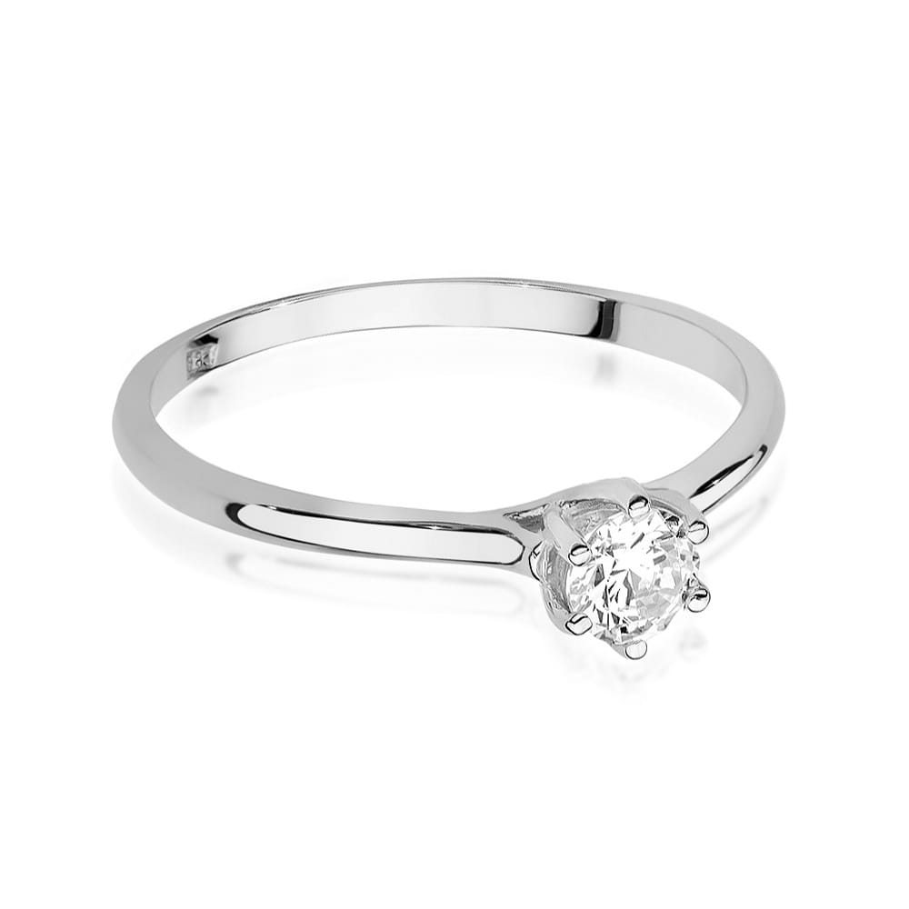 Inel Aur 9K cu Diamante de Laborator 0.21 ct