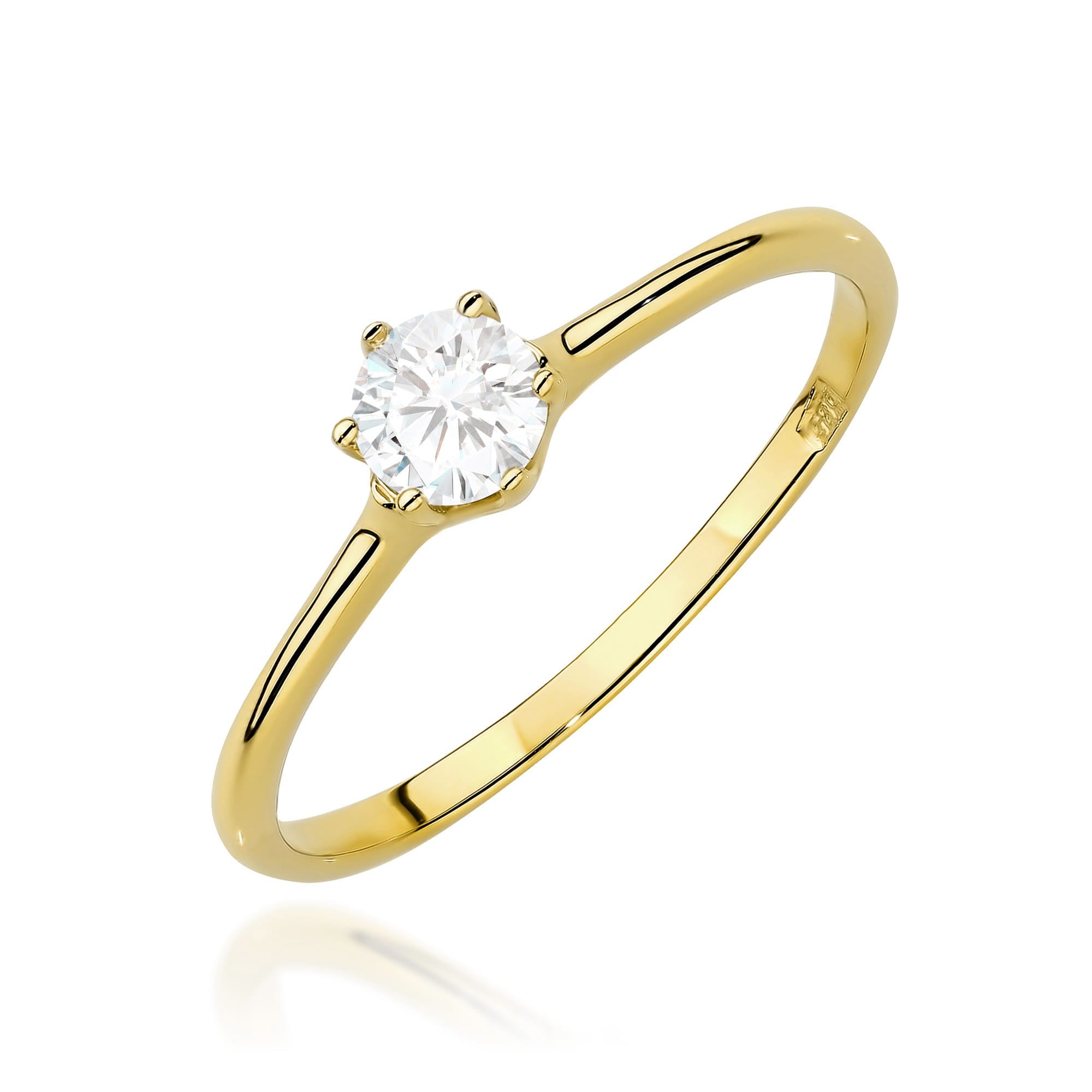 Inel Aur 9K cu Diamante de Laborator 0.26 ct