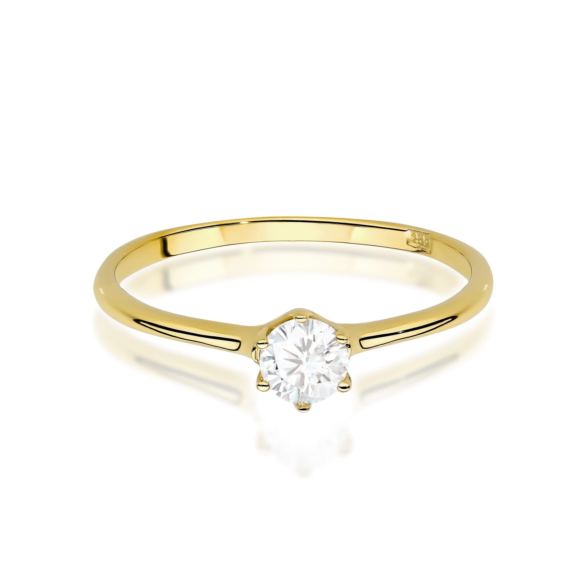 Inel Aur 9K cu Diamante de Laborator 0.26 ct