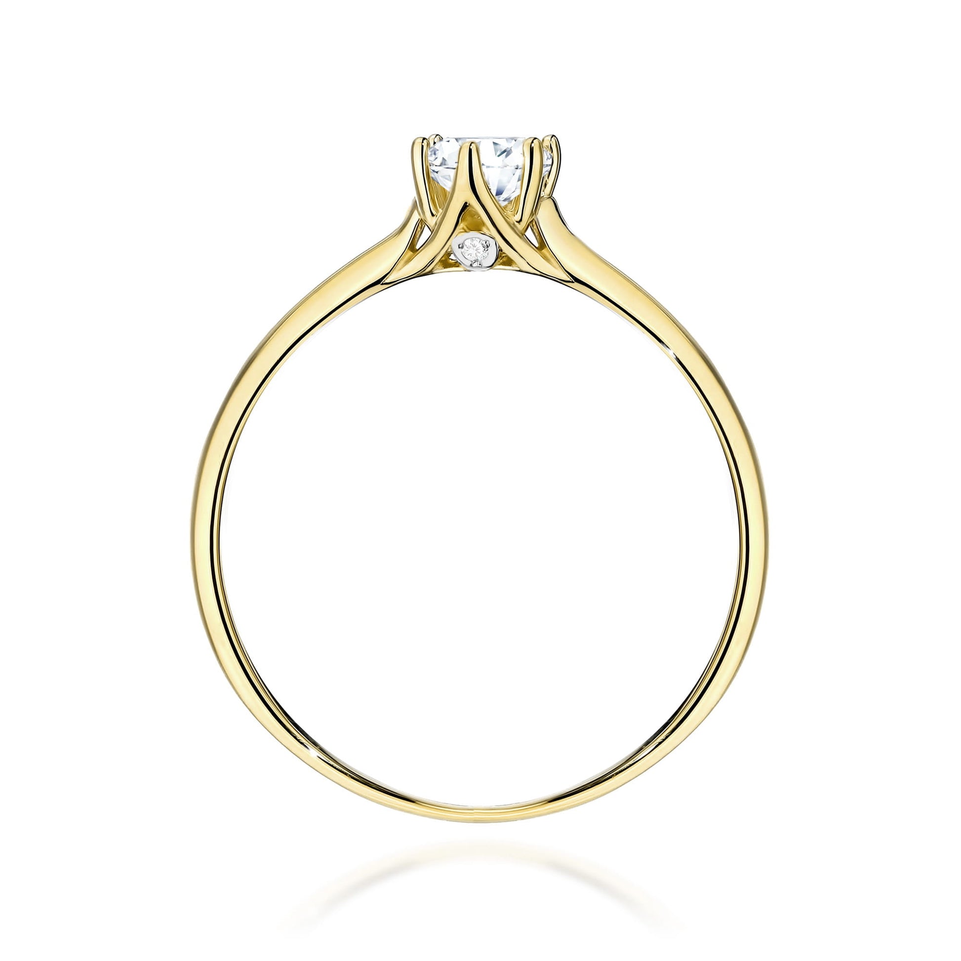 Inel Aur 9K cu Diamante de Laborator 0.26 ct