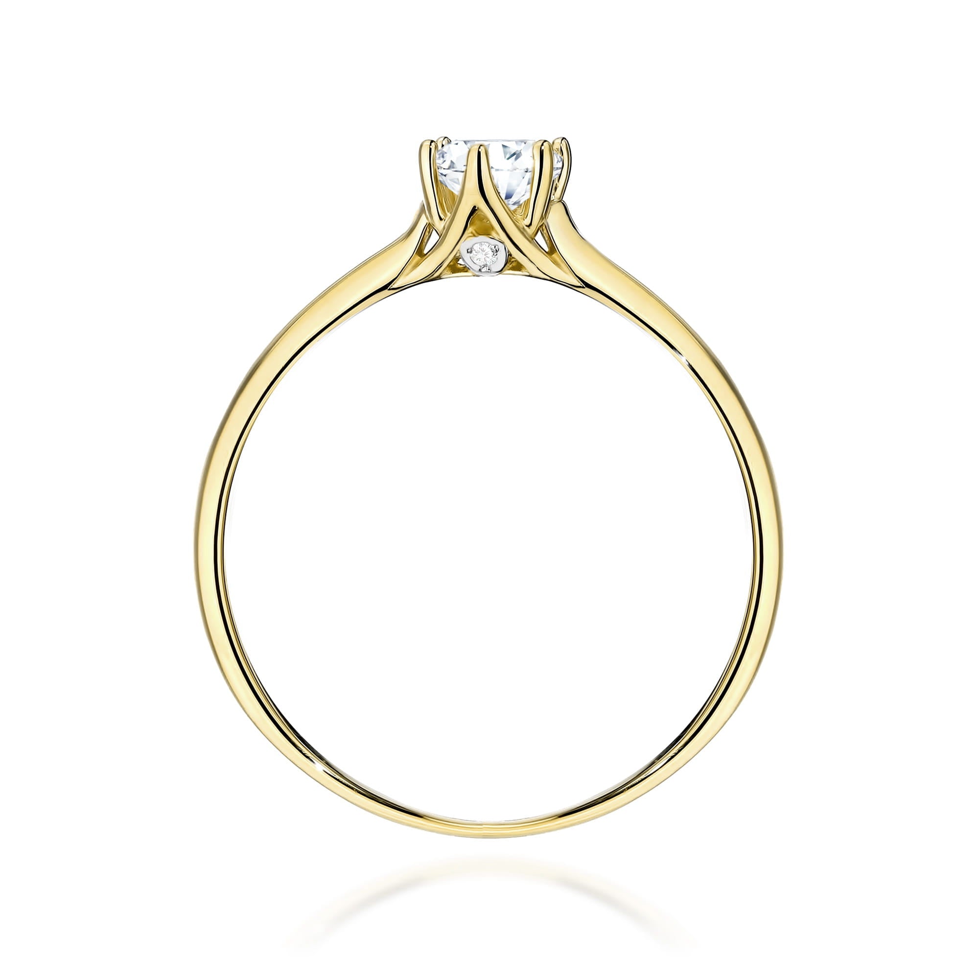 Inel Aur 9K cu Diamante de Laborator 0.26 ct