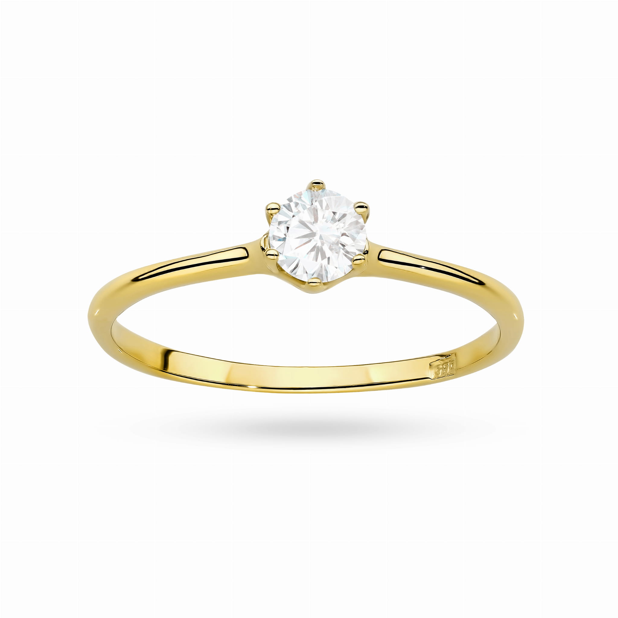 Inel Aur 9K cu Diamante de Laborator 0.26 ct