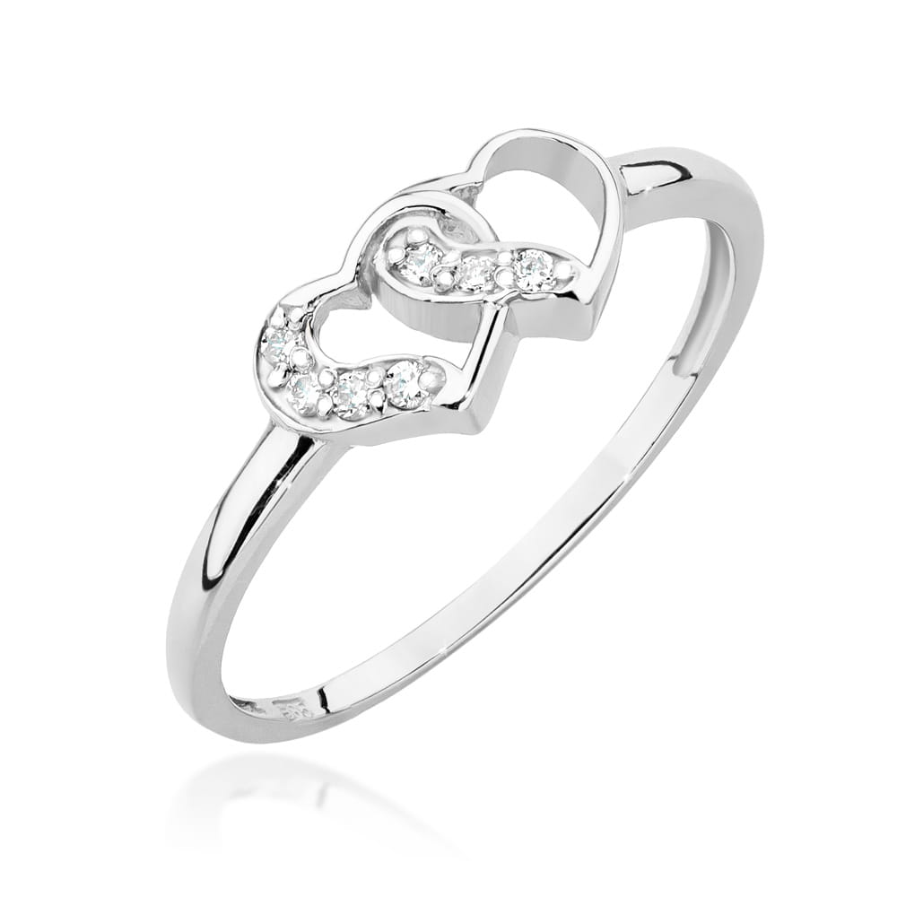 Inel Aur 9K cu Diamante Naturale 0.06 ct