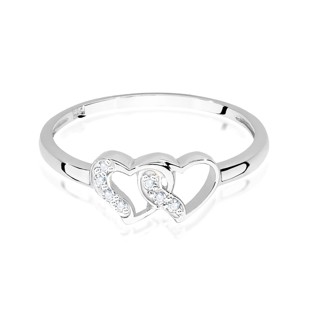 Inel Aur 9K cu Diamante Naturale 0.06 ct