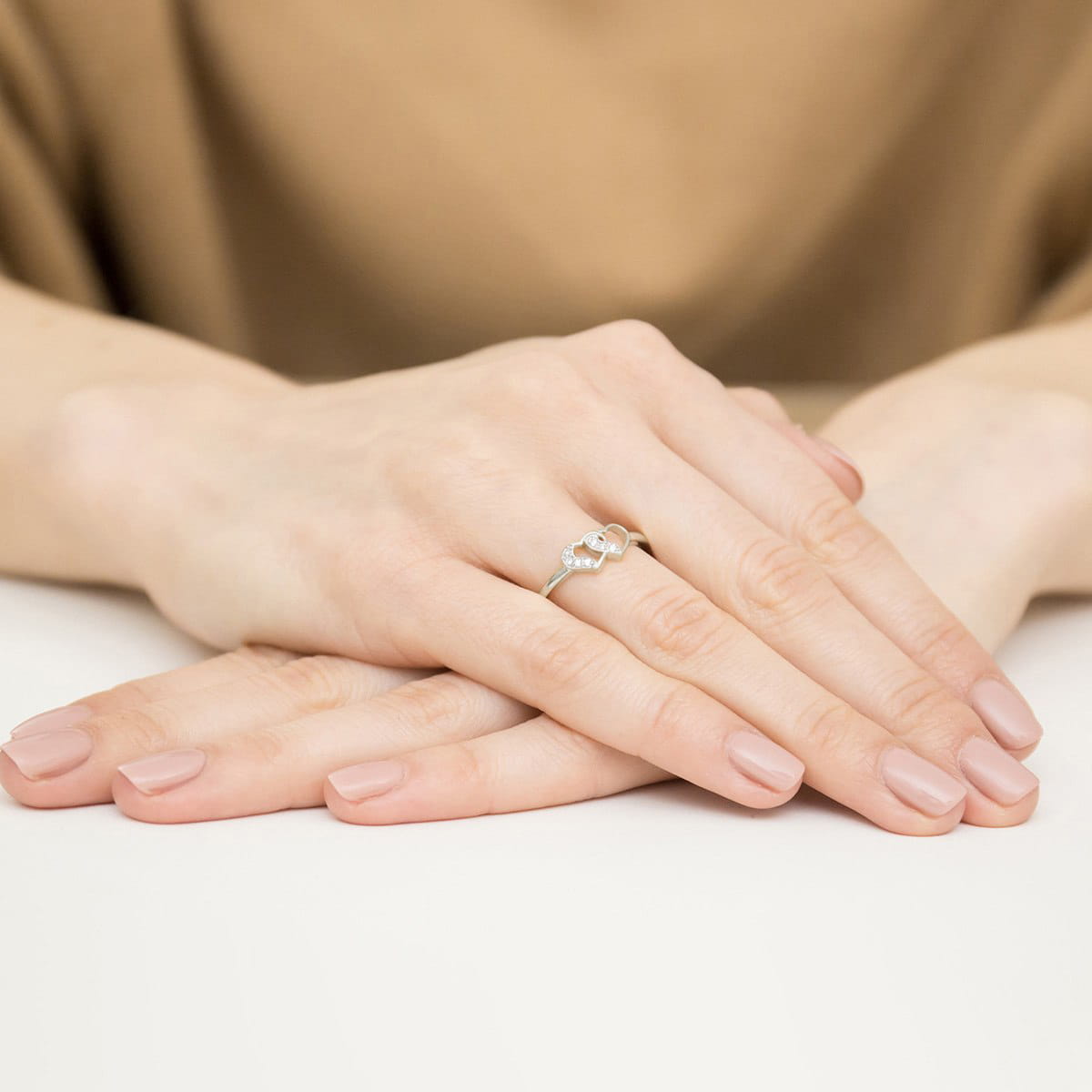 Inel Aur 9K cu Diamante Naturale 0.06 ct