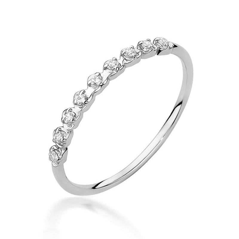 Inel Aur 9K cu Diamante Naturale 0.05 ct