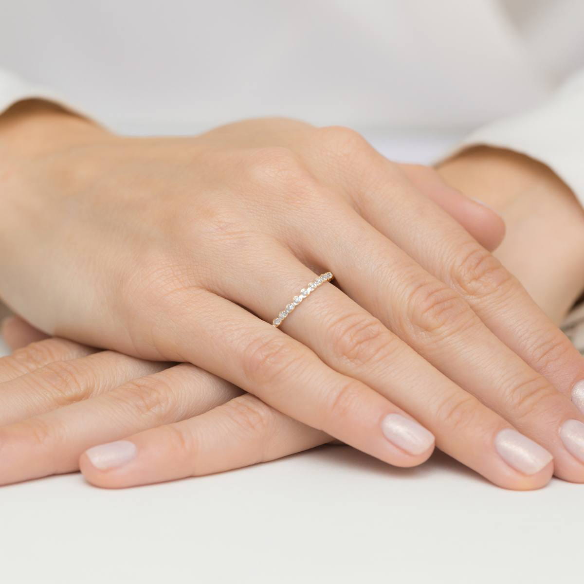 Inel Aur 9K cu Diamante Naturale 0.05 ct