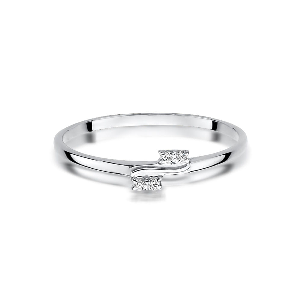 Inel Aur 9K cu Diamante Naturale 0.03 ct