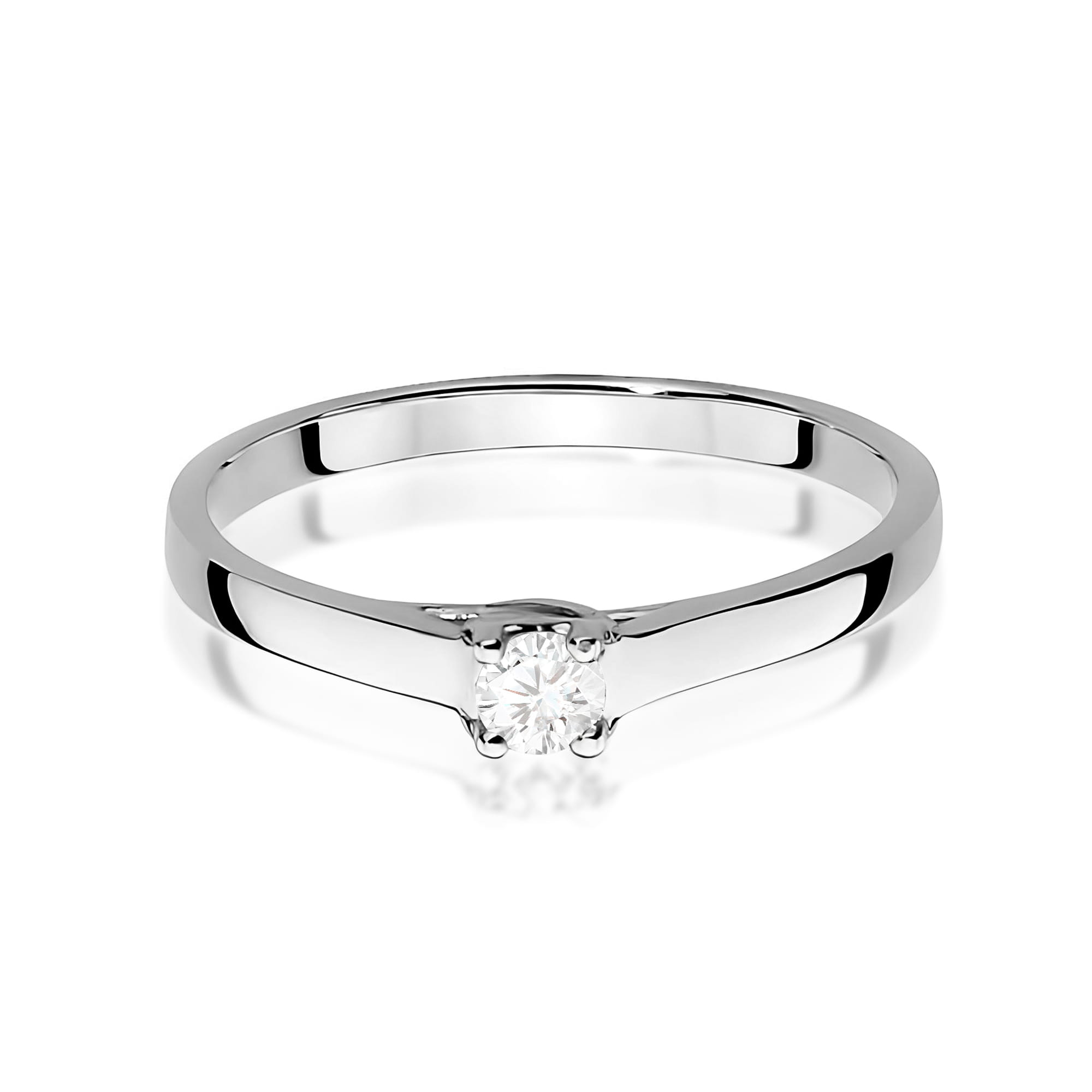 Inel Aur 9K cu Diamant Natural 0.12 ct