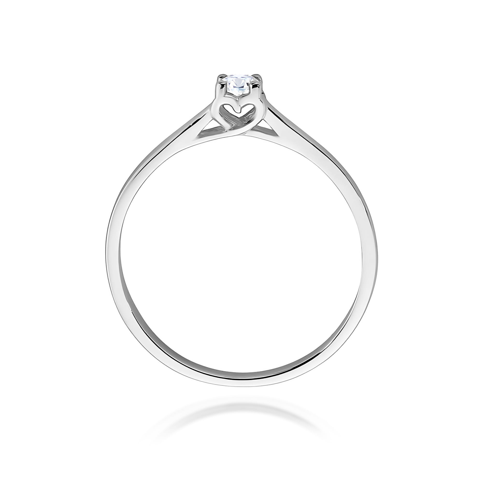 Inel Aur 9K cu Diamant Natural 0.12 ct