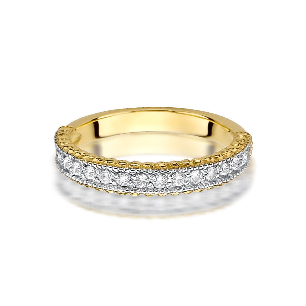 Inel Aur 9K cu Diamante Naturale 0.25 ct