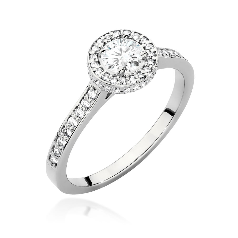 Inel Aur 9K cu Diamante de Laborator 0.74 ct