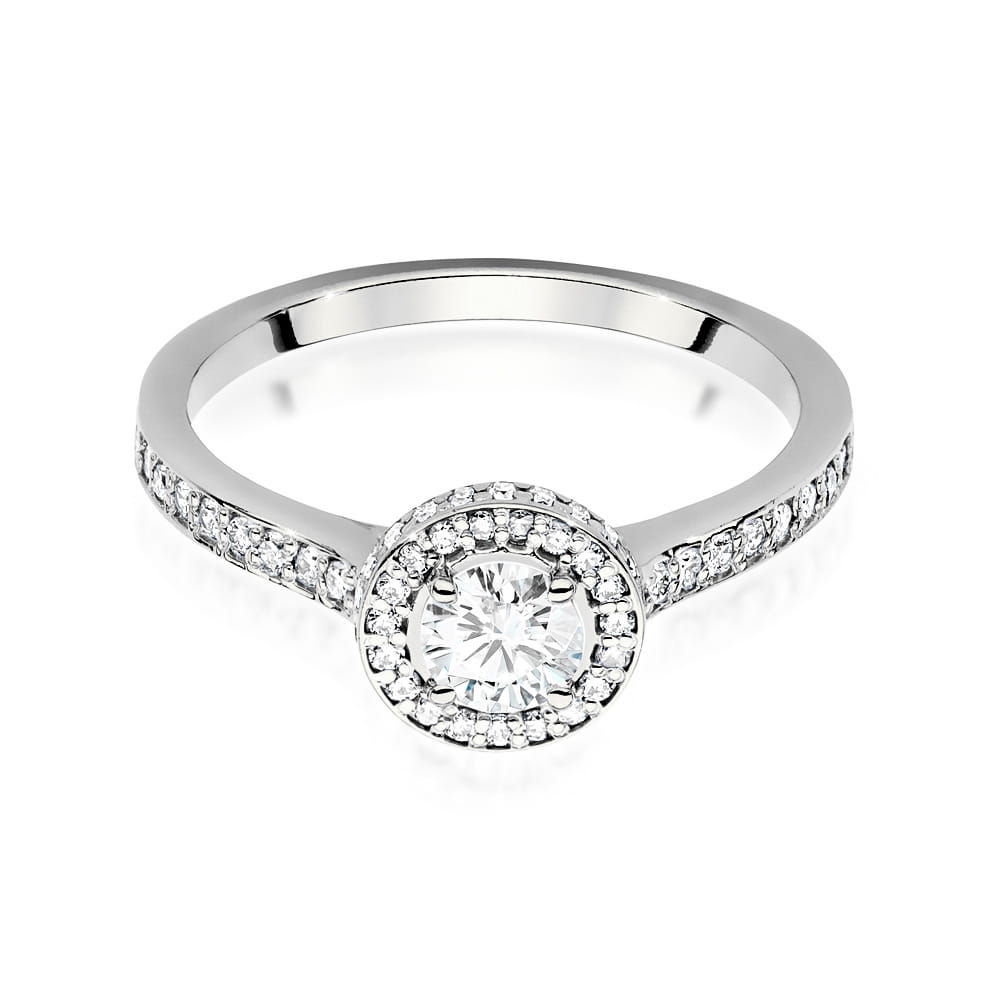 Inel Aur 9K cu Diamante de Laborator 0.74 ct