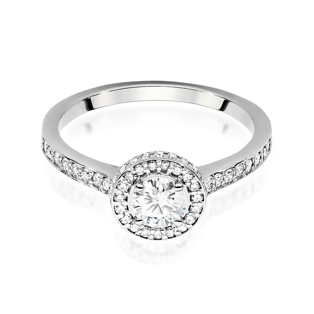 Inel Aur 9K cu Diamante de Laborator 0.87 ct