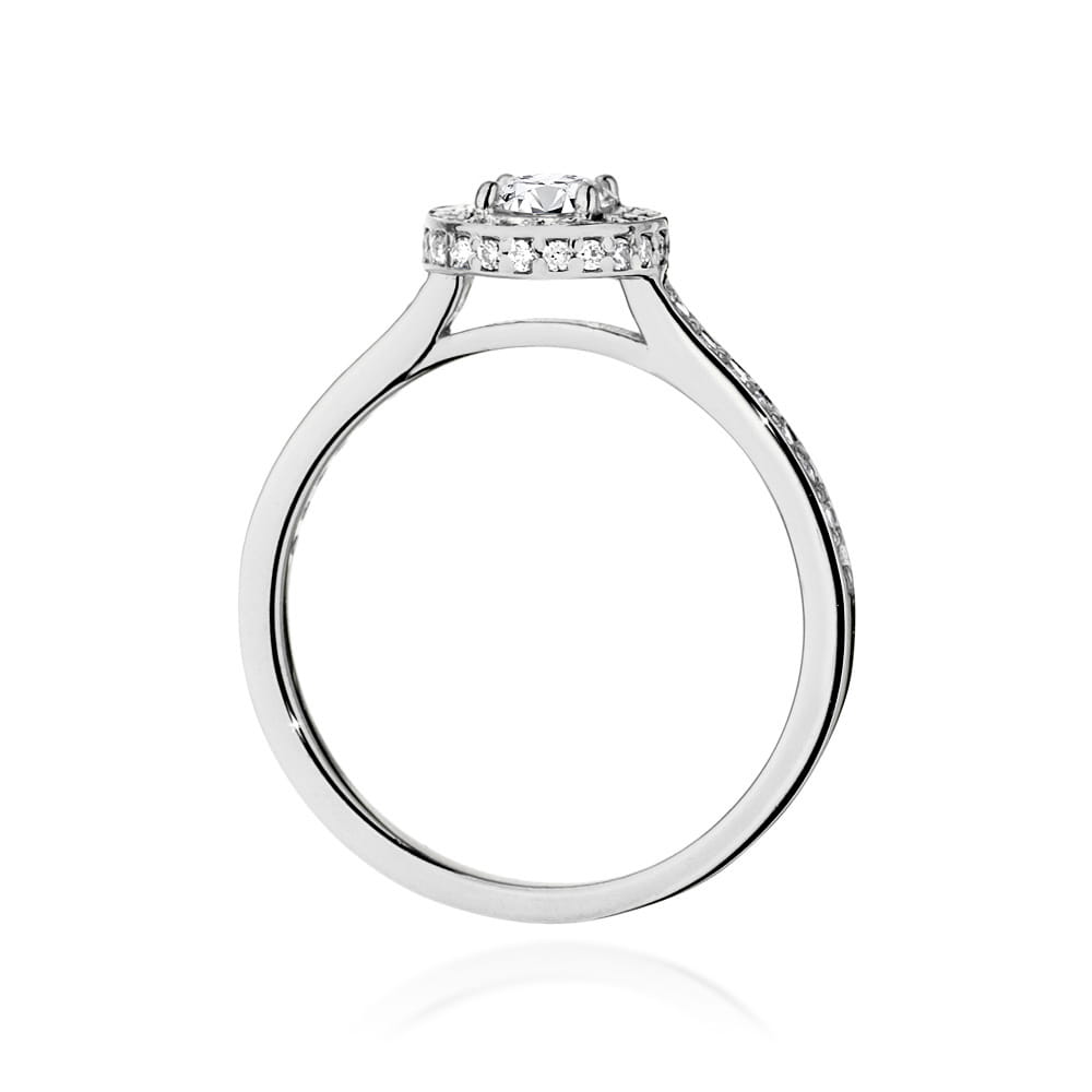 Inel Aur 9K cu Diamante de Laborator 0.87 ct