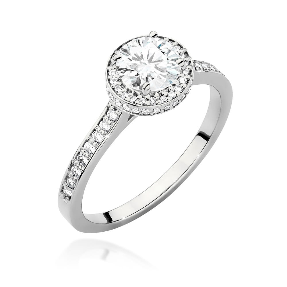Inel Aur 9K cu Diamante de Laborator 1.08 ct