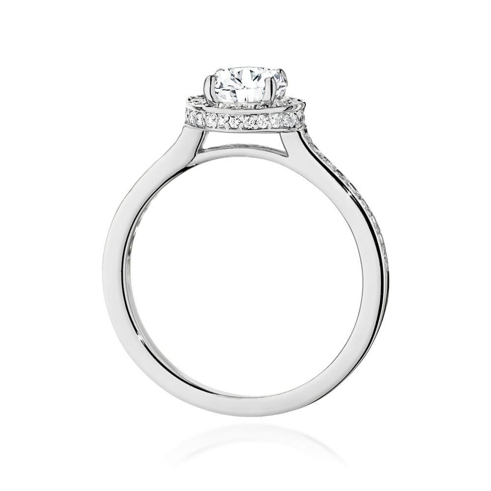 Inel Aur 9K cu Diamante de Laborator 1.08 ct