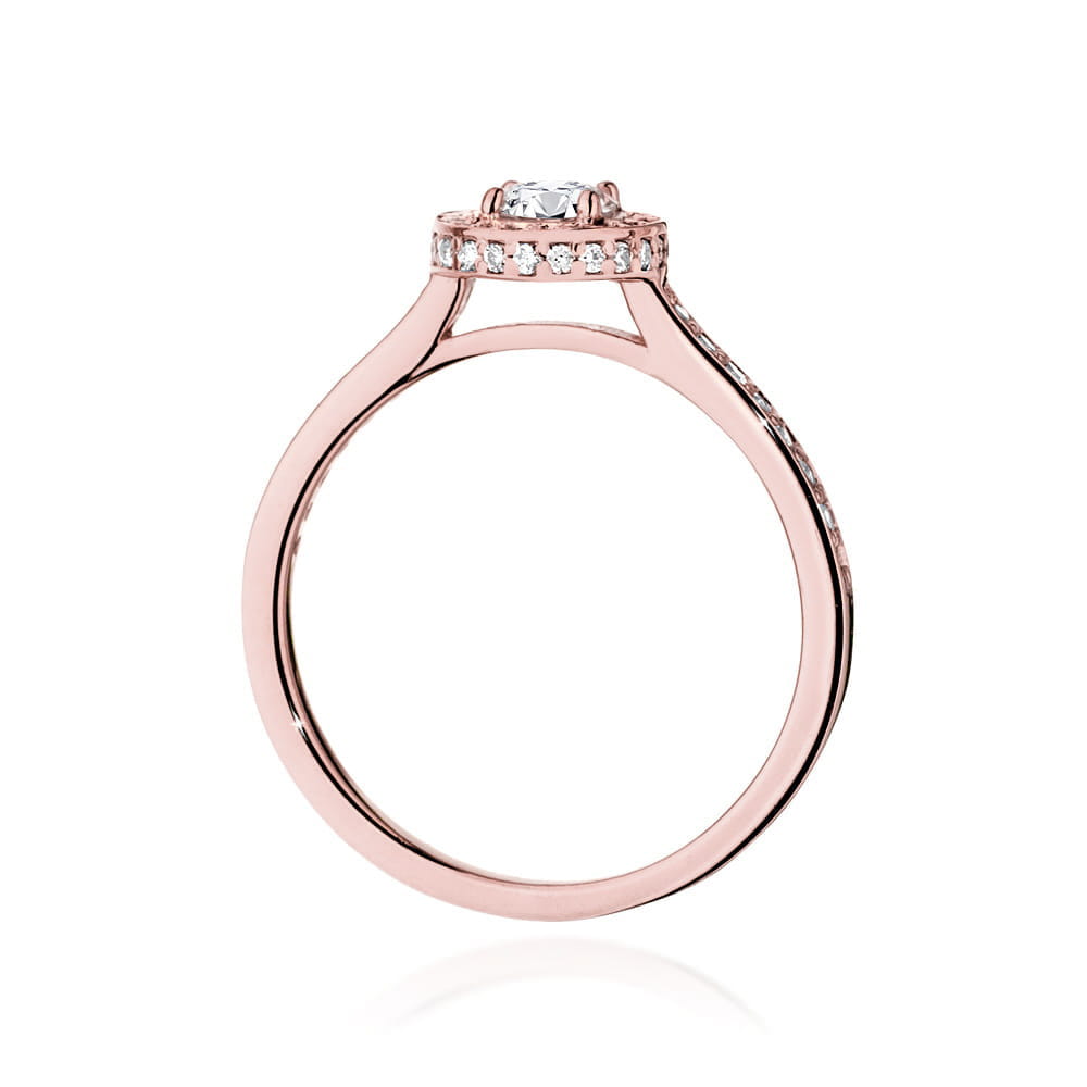 Inel Aur 14K cu Diamante de Laborator 0.74 ct