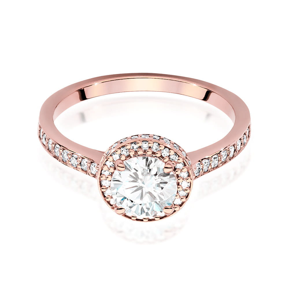 Inel Aur 14K cu Diamante de Laborator 1.08ct