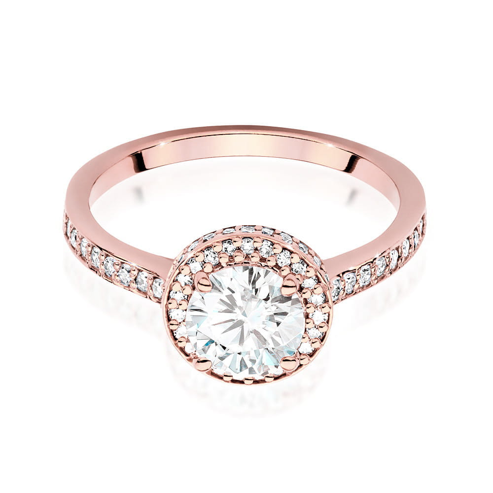 Inel Aur 14K cu Diamante de Laborator 1.38 ct