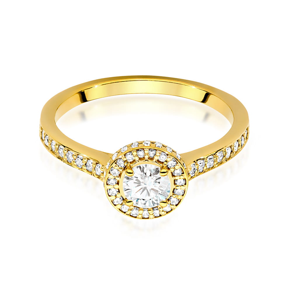Inel Aur 14K cu Diamante de Laborator 0.74 ct