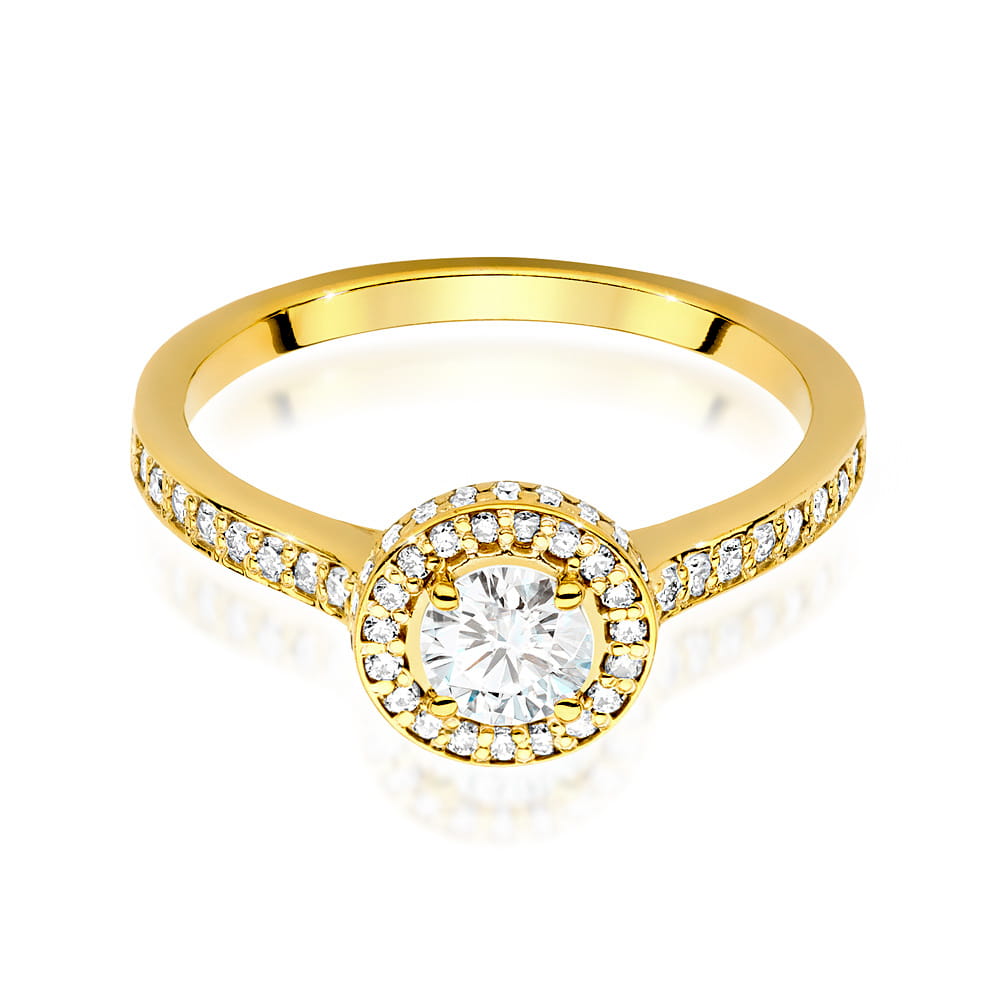 Inel Aur 14K cu Diamante de Laborator 0.87 ct