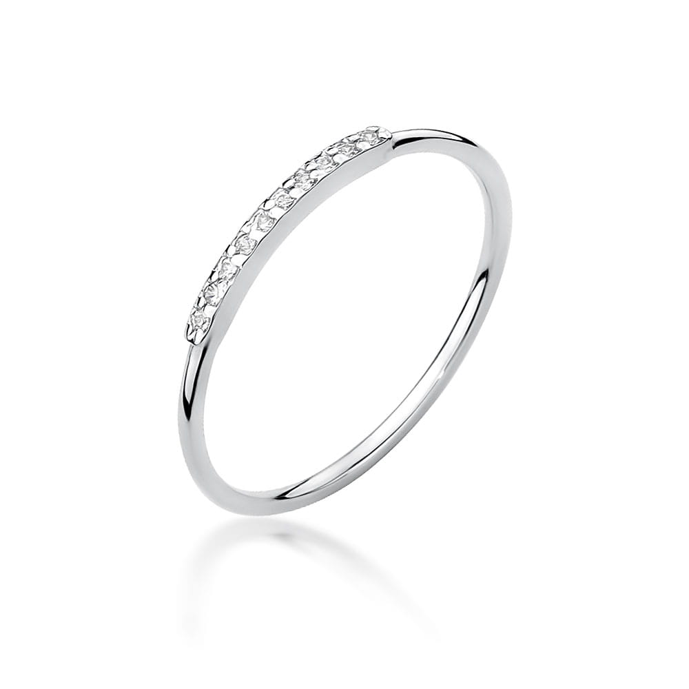Inel Aur 9K cu Diamante Naturale 0.05 ct