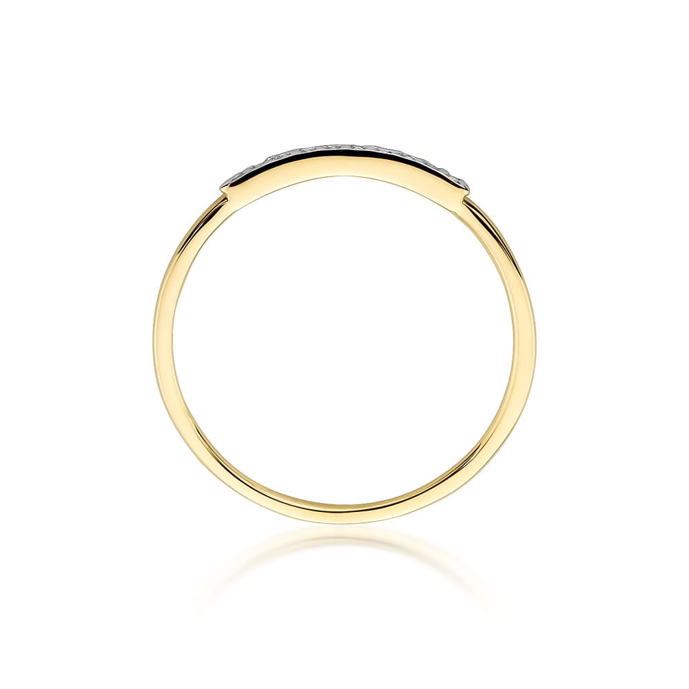 Inel Aur 9K cu Diamante Naturale 0.05 ct