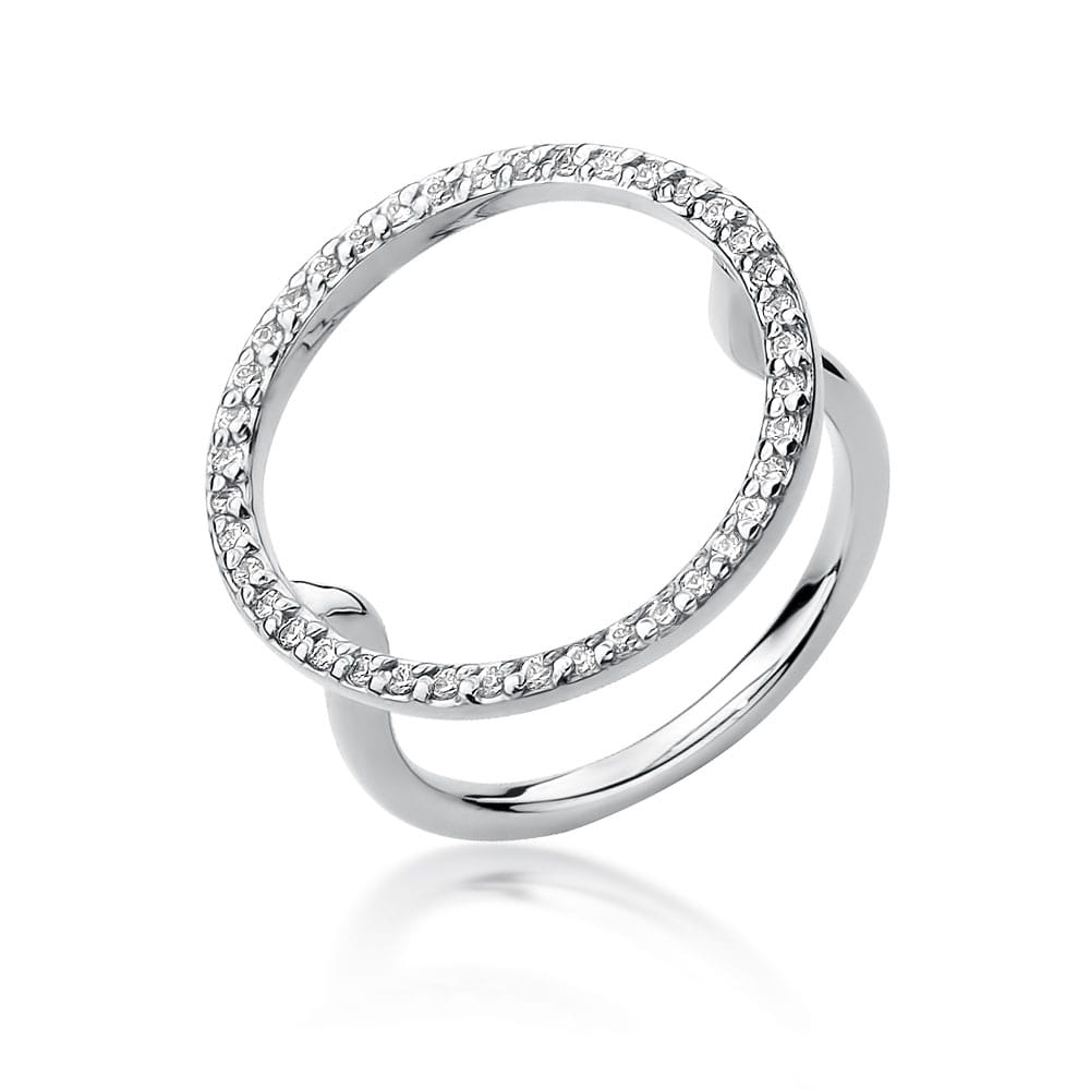 Inel Aur 9K cu Diamante Naturale 0.20 ct