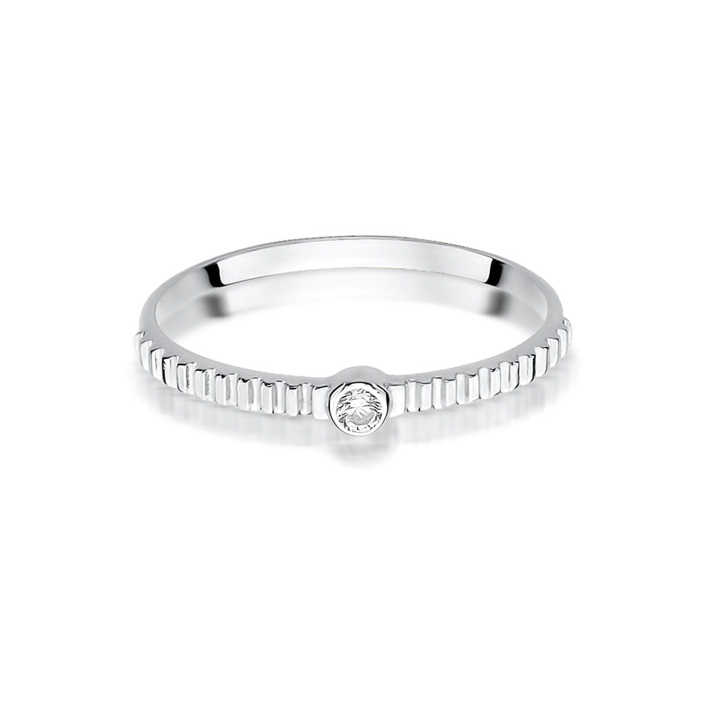 Inel Aur 9K cu Diamant Natural 0.04 ct