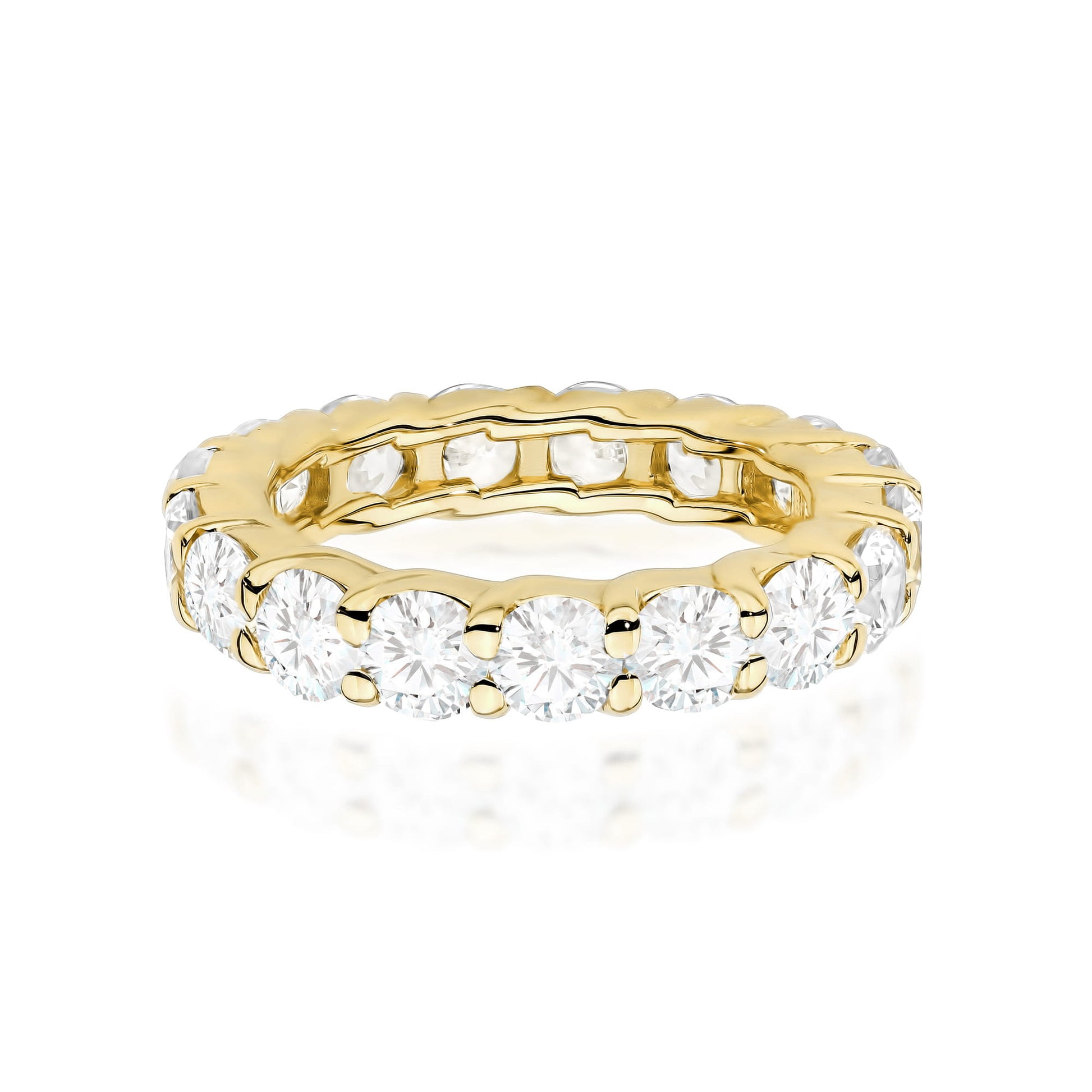 Inel Aur 9K cu Diamante de Laborator 3.20 ct